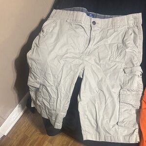 George Light Gray Cargo Shorts for Men